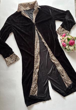 An7/ kostým plášť semišový dospělý- cca s/m, 