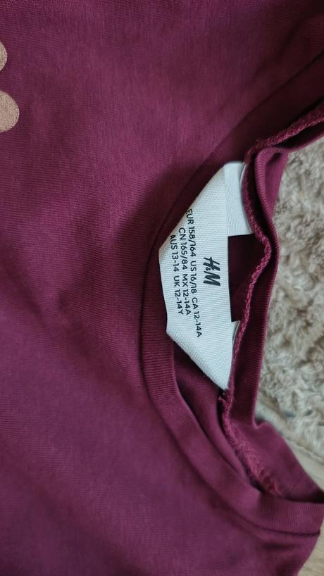 Bavlněné trička vel. 158/164, h&m,158