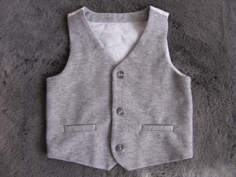 Společenská chlapecká souprava-vesta+košile, primark,92