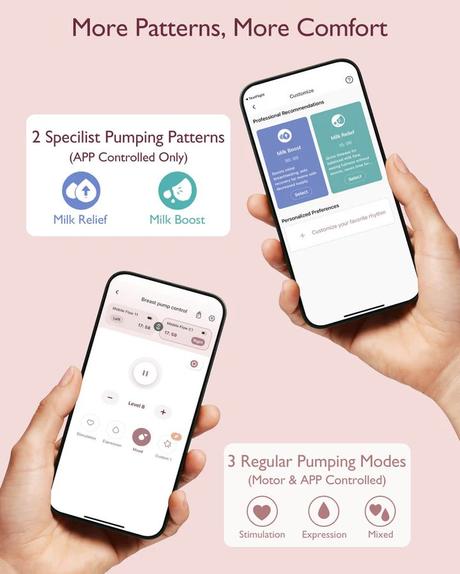 Chytrá odsávačka mateřského mléka - momcozy m9, 