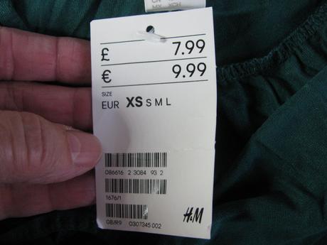 Letní elastické tyrkysové mini šaty - h&m, h&m,xs