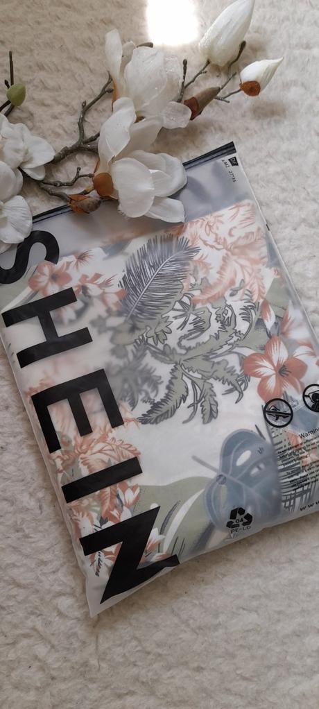 Shein tropický plážový set top s maxi sukní, l