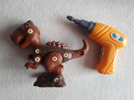 Dinosaurus šroubovací se šroubovákem na baterie,