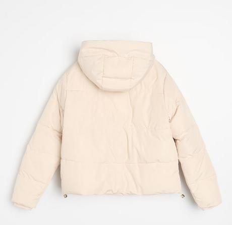 Puffer zimní bunda krémová, sinsay,42 / xl