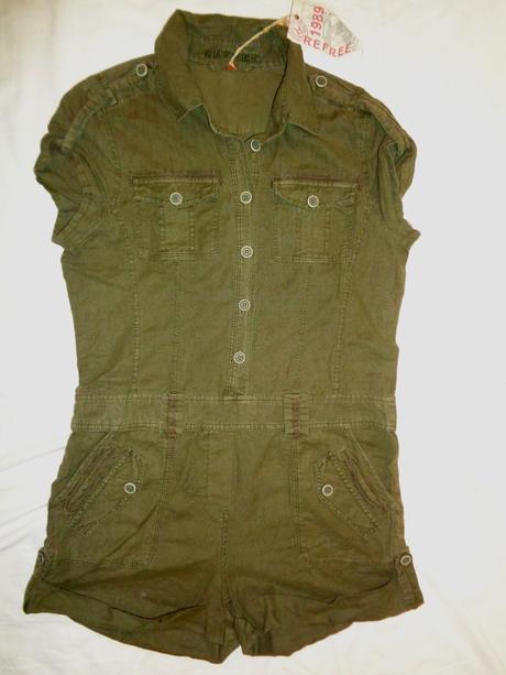 Luxusní letní khaki overal ve stylu safari, refree,m