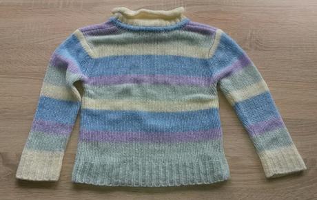 Pruhovaný svetr - rolák vel. 110, 110