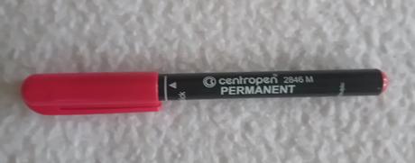 Centropen fix červený,