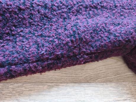 Vínový teddy kabát kabátek only, only,s