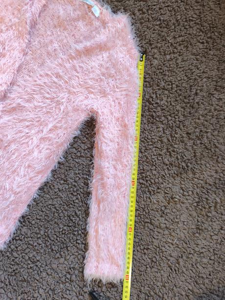 Třpytivý růžový kardigan s flitry 146-164 / xs, pepperts,146