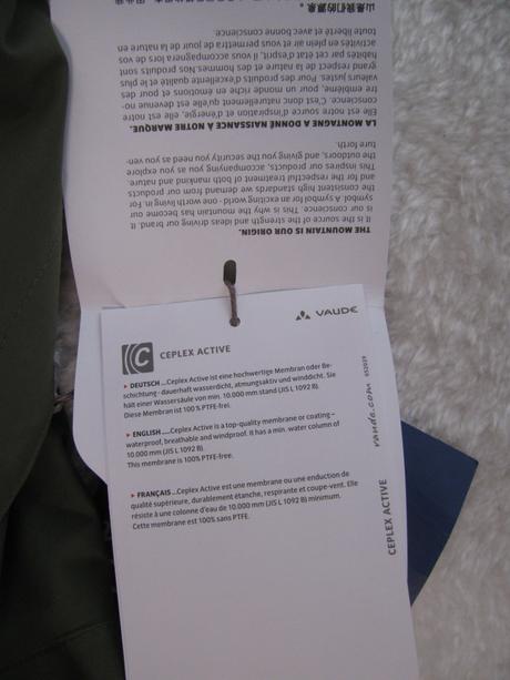 Zimní khaki bunda s kapucí 3 v jednom vaude v.38/s, s