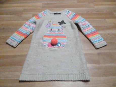 Svetrové šaty vel. 3-4 vánoční sob, george,104