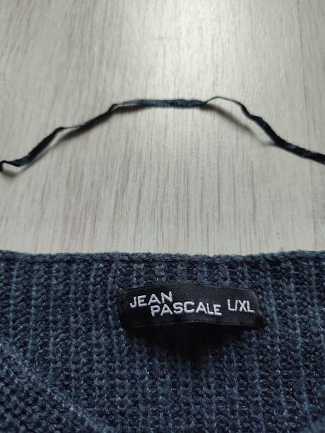 Modrý svetr jean pascale, velikost l/xl, xl