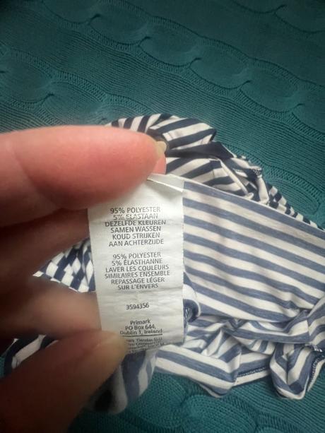 Šaty na ramínka, námořnický styl vel. 152/11-12let, 152