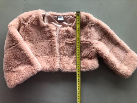 Růžový kabátek,bolerko lindex 110-116,4-6let kožeš, lindex,116