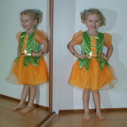 Karnevalové šaty halloween dýňová víla,