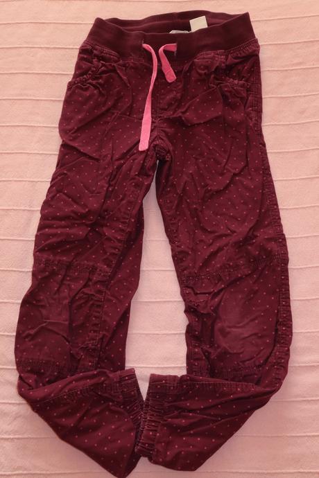 3 x zateplené kalhoty, h&m,128