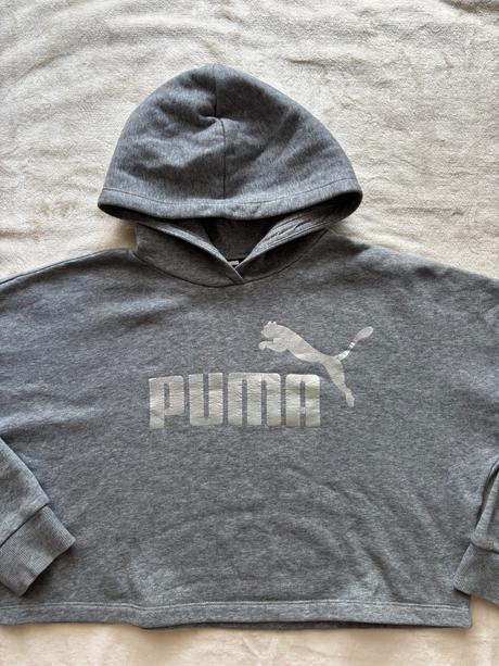 K6/ mikina crop  šedá zn. puma - v11/12 let, puma,152