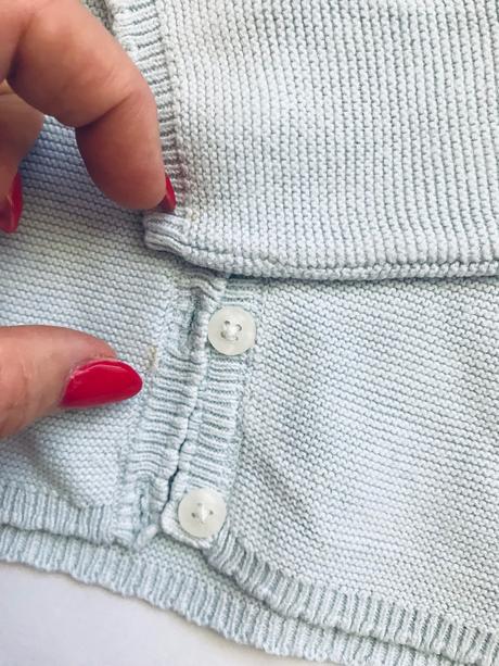 Svetřik bledě modrý next - v.6/9 měs., next,74