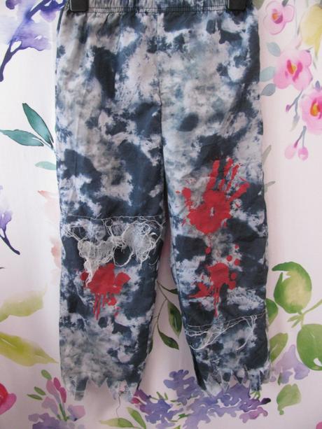 Karneval- kalhoty zombie halloween,