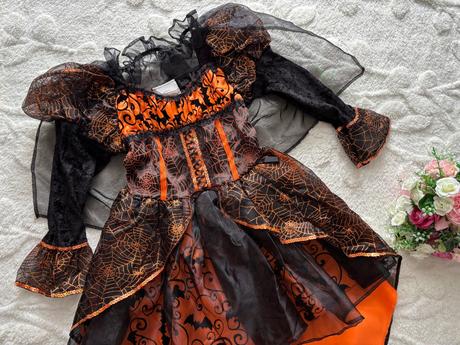 An26/ kostým čarodějka delux - v.cca 4/6 let, 