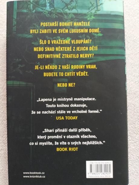 Nepříliš šťastná rodina - shari lapena, 