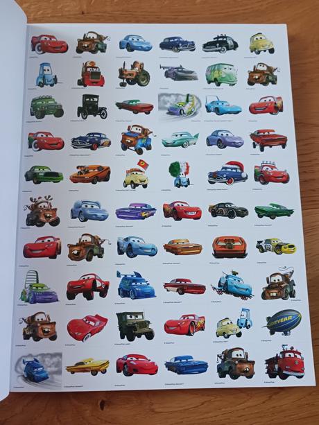 Velká cars kniha nálepky+omalovánky,