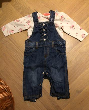 Set body a lacláčových podšitý džín mothercare, mothercare,68