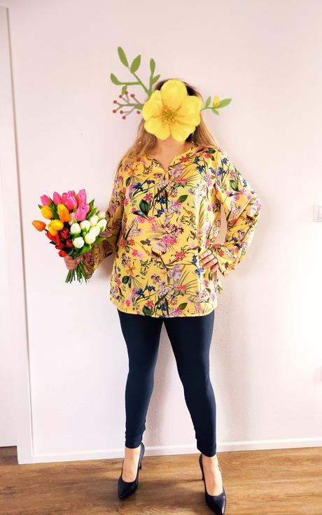 Květinová halena-vel.46, 46