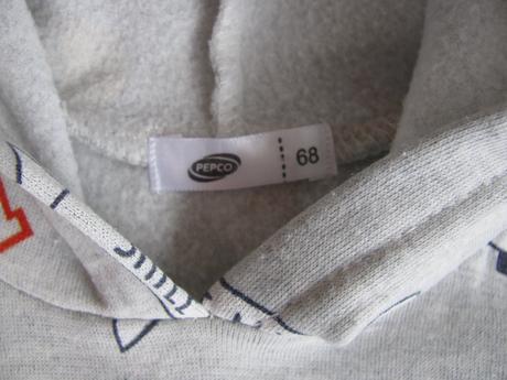 Chlapecká šedá mikina s kapucí, pepco,68