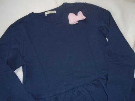 Šaty modré mašle vel 152/158, terranova,152