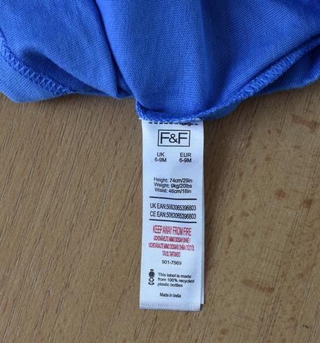 Tričko vel. 6 - 9 m, f&f,74