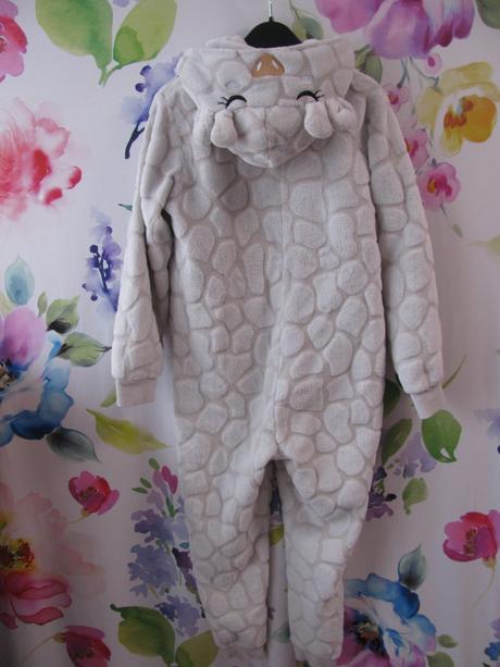 Luxusní fleecový spací overal s kapucí, 146