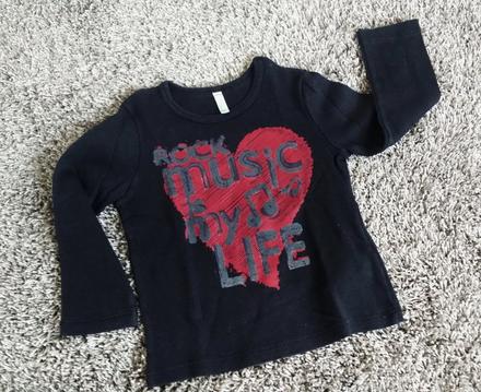 Triko / tričko s dl.rukávem benetton, benetton,80