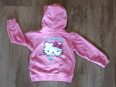 Dívčí sametová mikina, hello kitty, vel. 92/98, hello kitty,92