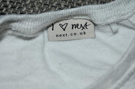 Melírová mikina next se srdíčky, kol 2016, 128, next,128