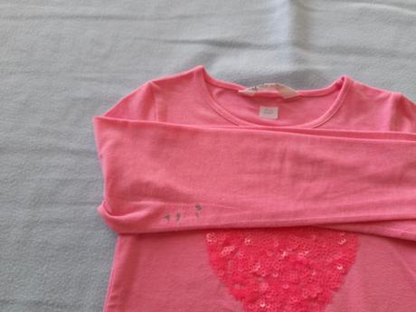 9 x tričko dlouhý rukáv, vel 122/128, c&a,122