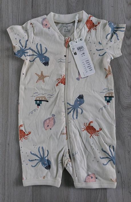 Letní overal mořský svět, lindex,56 / 62 / 68