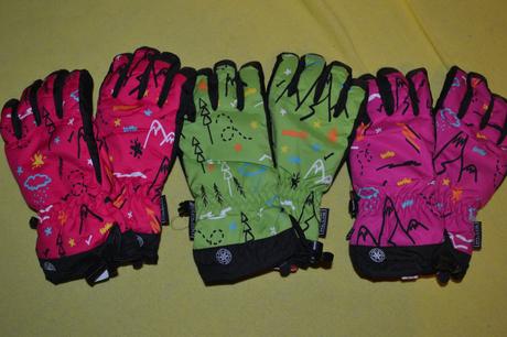 Lyžařské rukavice v.110-134,šusťákové,uvnitř fleec, 110 / 116 / 122 / 128 / 134