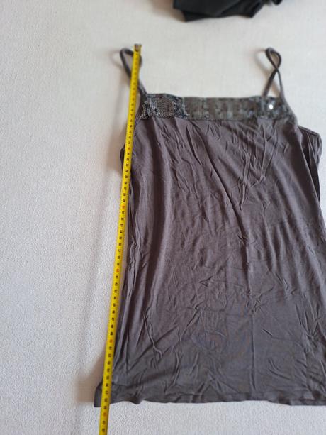 Dámské tílko s flitry, vel.s, s