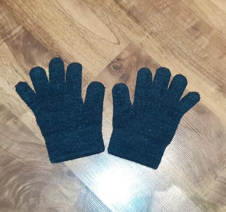 Dětské úpletové rukavice 3-6 let tmavě šedé, 104