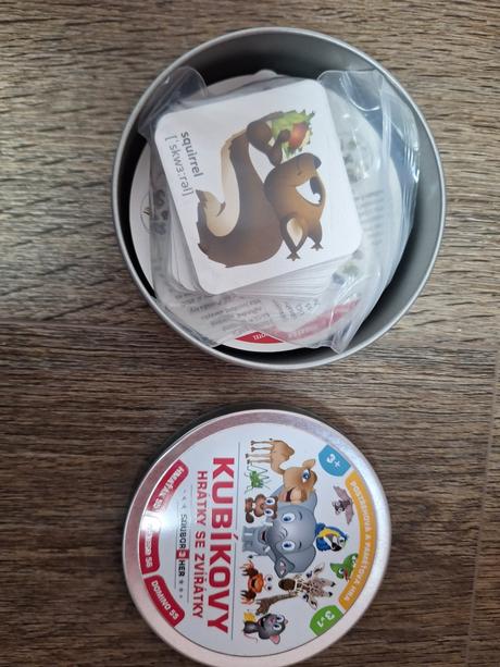 Kubíkovy hrátky se zvířátky 3 v 1 (dobble,domino),