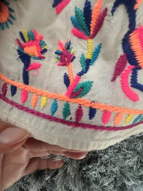 Vyšívaná sukně vel. 92/1,5-2 roky zn. indigo, 92