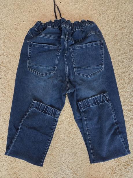 Tmavě modré rifle do gumy - joggers - vel 52, 52