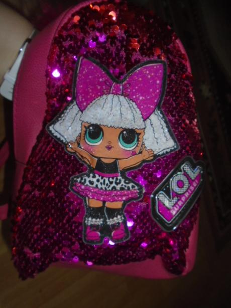 Batoh batůžek lol otáčecí flitry,