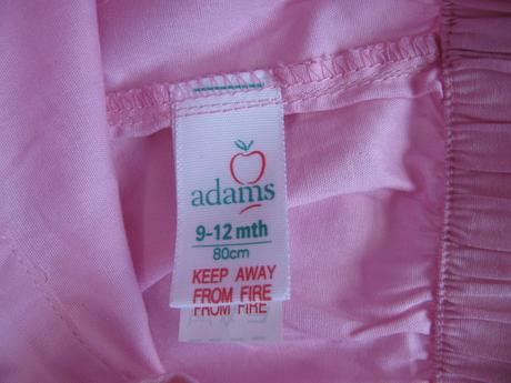 Plátěné růžové kraťasy s krajkou, adams,80