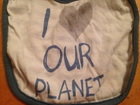 Dětský bryndák, bryndáček i love our planet, prouž, lupilu