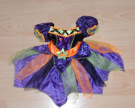 Karnevalové šaty pro malinkou čarodějnici vel. 68, 