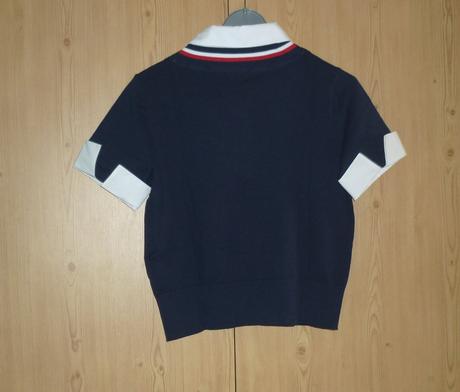 Navy svetřík s podšitou bílou košilí tommy hilfige, tommy hilfiger,s