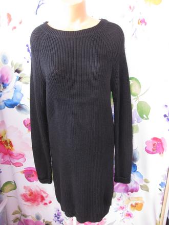 Dámské černé svetrové šaty noisy may, m