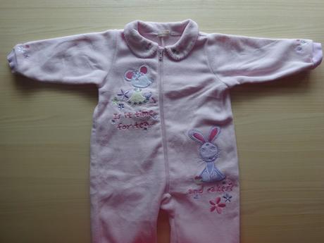 Fleesový overál růžový s límečkem, vel. 80, age,80